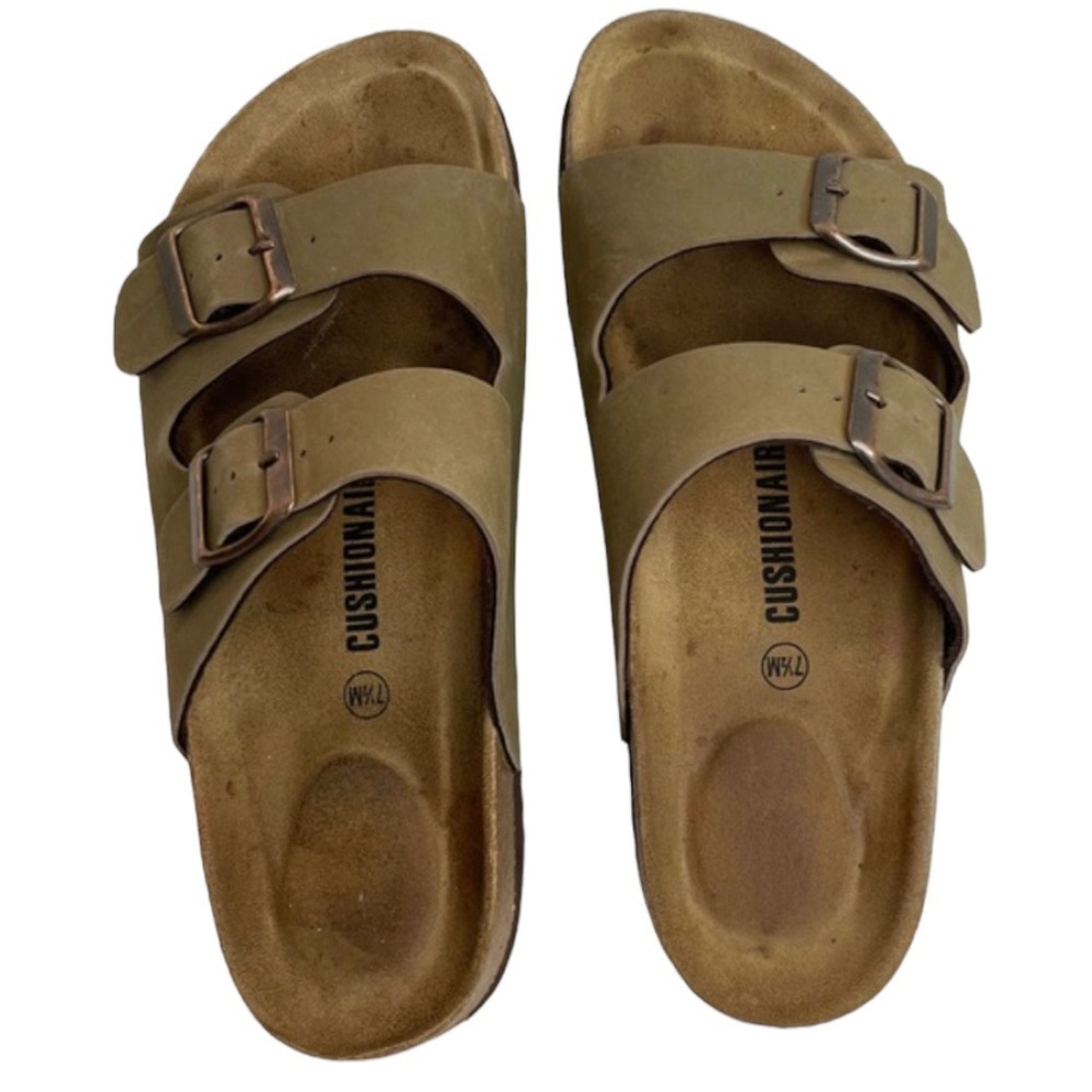 Cushionaire Women's Lane Cork Footbed Sandal Size 7.5